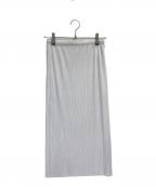 PLEATS PLEASEプリーツプリーズ）の古着「プリーツスカート」｜ホワイト