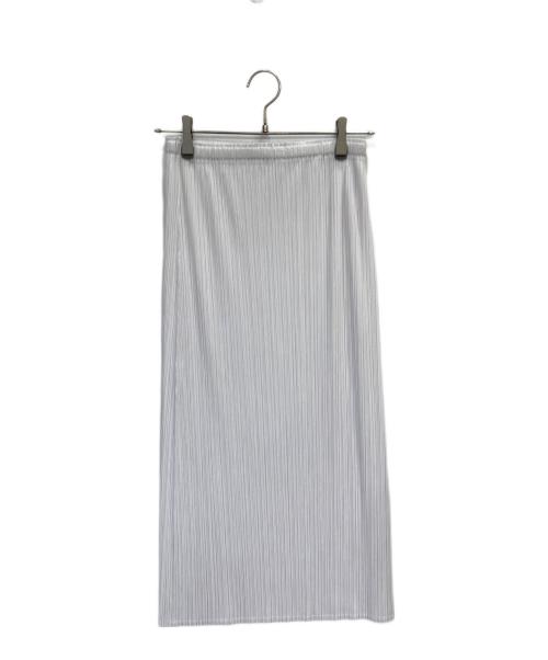 PLEATS PLEASE（プリーツプリーズ）PLEATS PLEASE (プリーツプリーズ) プリーツスカート ホワイト サイズ:4の古着・服飾アイテム