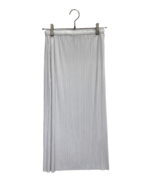 PLEATS PLEASE（プリーツプリーズ）PLEATS PLEASE (プリーツプリーズ) プリーツスカート ホワイト サイズ:4の古着・服飾アイテム