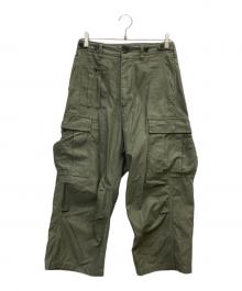 NIGEL CABOURN（ナイジェルケーボン）の古着「アーミー カーゴ パンツ」｜オリーブ