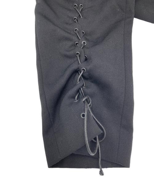 JOHN LAWRENCE SULLIVAN（ジョン ローレンス サリバン）JOHN LAWRENCE SULLIVAN (ジョン ローレンス サリバン) レースアップスラックス ブラック サイズ:46の古着・服飾アイテム