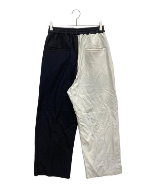 MAISON SPECIAL（メゾンスペシャル）MAISON SPECIAL (メゾンスペシャル) コンパクトクラッシュスウェットプライムワイドイージーパンツ ホワイト×ブラック サイズ:00の古着・服飾アイテム