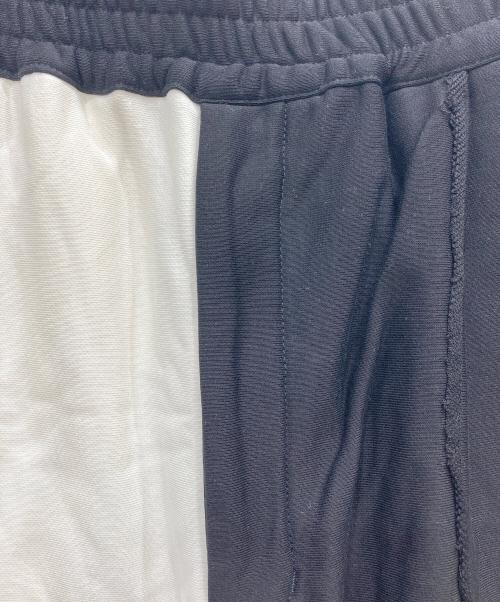 MAISON SPECIAL（メゾンスペシャル）MAISON SPECIAL (メゾンスペシャル) コンパクトクラッシュスウェットプライムワイドイージーパンツ ホワイト×ブラック サイズ:00の古着・服飾アイテム