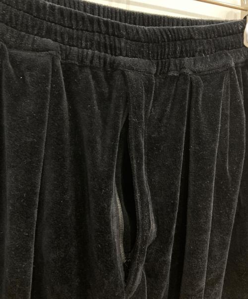 MAISON SPECIAL（メゾンスペシャル）MAISON SPECIAL (メゾンスペシャル) Prime-Wide Velor Cargo Pants ブラックの古着・服飾アイテム