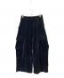 MAISON SPECIAL（メゾンスペシャル）の古着「Prime-Wide Velor Cargo Pants」｜ブラック