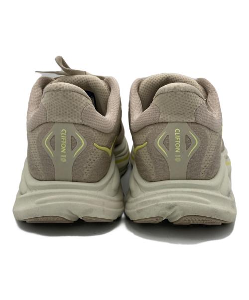 HOKAONEONE（ホカオネオネ）HOKAONEONE (ホカオネオネ) CLIFTON 10 WIDE ベージュ サイズ:26cmの古着・服飾アイテム