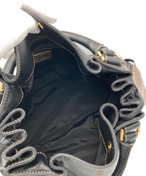 BALLY（バリー）BALLY (バリー) レザートートバッグ ブラックの古着・服飾アイテム