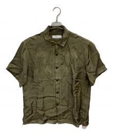 TOGA VIRILIS（トーガ ビリリース）の古着「CUPRA STRIPE S/S SHIRT」｜グリーン