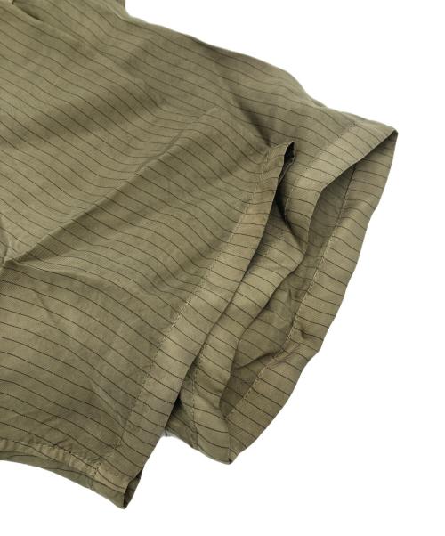 TOGA VIRILIS（トーガ ビリリース）TOGA VIRILIS (トーガ ビリリース) CUPRA STRIPE S/S SHIRT グリーン サイズ:46の古着・服飾アイテム