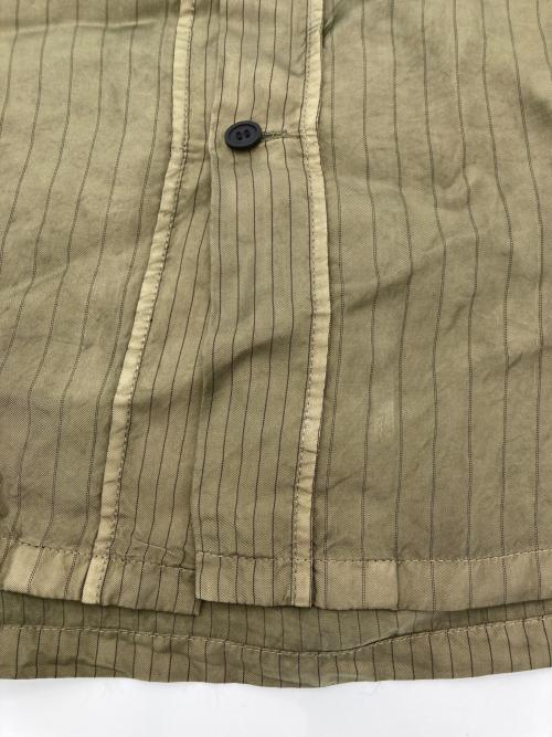 TOGA VIRILIS（トーガ ビリリース）TOGA VIRILIS (トーガ ビリリース) CUPRA STRIPE S/S SHIRT グリーン サイズ:46の古着・服飾アイテム