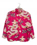 WORKERS FOR FREEDOMワークス フォー フリーダム）の古着「シルクシャツ」｜レッド