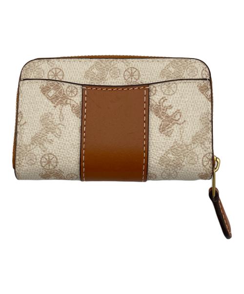 COACH（コーチ）COACH (コーチ) スモール ジップ アラウンド カード ケース ブラウンの古着・服飾アイテム