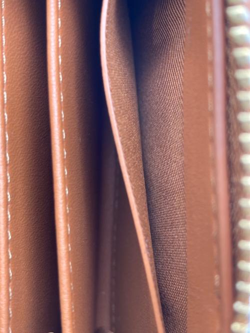 COACH（コーチ）COACH (コーチ) スモール ジップ アラウンド カード ケース ブラウンの古着・服飾アイテム