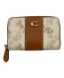 COACH（コーチ）の古着「スモール ジップ アラウンド カード ケース」｜ブラウン