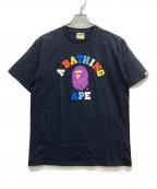 A BATHING APEア ベイシング エイプ）の古着「ロゴTシャツ」｜ブラック
