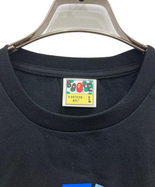 A BATHING APE（ア ベイシング エイプ）A BATHING APE (ア ベイシング エイプ) ロゴTシャツ ブラック サイズ:Ⅼの古着・服飾アイテム
