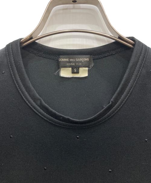 COMME des GARCONS HOMME PLUS（コムデギャルソンオムプリュス）COMME des GARCONS HOMME PLUS (コムデギャルソンオムプリュス) ビーズ装飾Tシャツ ブラック サイズ:Sの古着・服飾アイテム