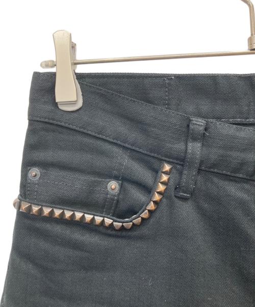 Hysteric Glamour（ヒステリックグラマー）Hysteric Glamour (ヒステリックグラマー) スタッズスキニーデニムパンツ ブラック サイズ:30の古着・服飾アイテム