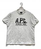 A.P.C.アーペーセー）の古着「ロゴプリントTシャツ」｜グレー