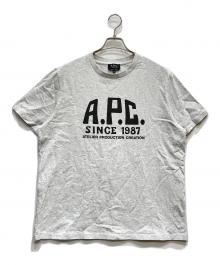 A.P.C.（アーペーセー）の古着「ロゴプリントTシャツ」｜グレー