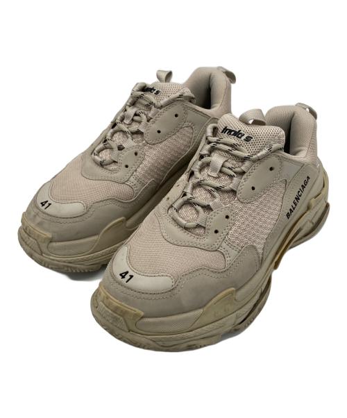 BALENCIAGA（バレンシアガ）BALENCIAGA (バレンシアガ) TRIPLE S TRAINERS ベージュ サイズ:27cmの古着・服飾アイテム