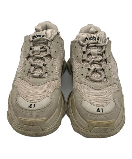BALENCIAGA（バレンシアガ）BALENCIAGA (バレンシアガ) TRIPLE S TRAINERS ベージュ サイズ:27cmの古着・服飾アイテム