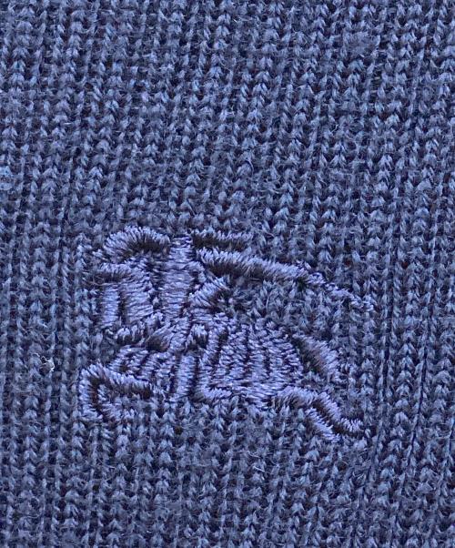 BURBERRY BLUE LABEL（バーバリー ブルー レーベル）BURBERRY BLUE LABEL (バーバリー ブルー レーベル) タートルネック ニット 切替 ワンピース ネイビー サイズ:36の古着・服飾アイテム