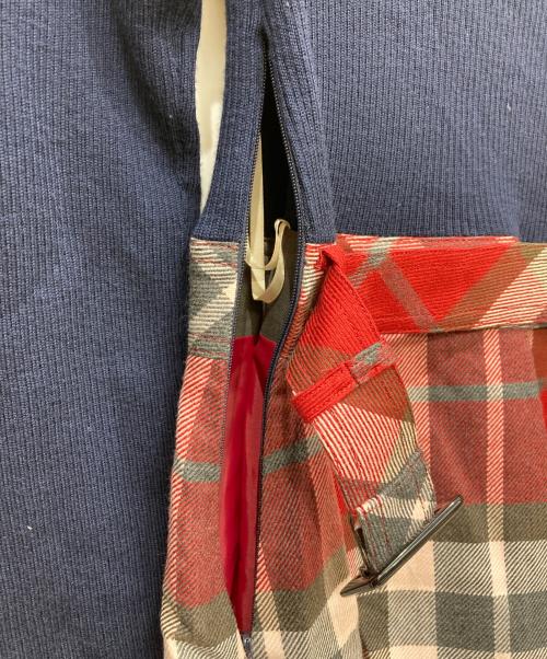 BURBERRY BLUE LABEL（バーバリー ブルー レーベル）BURBERRY BLUE LABEL (バーバリー ブルー レーベル) タートルネック ニット 切替 ワンピース ネイビー サイズ:36の古着・服飾アイテム