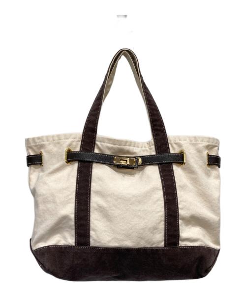 SITA PARANTICA（シータパランティカ）sita parantica (シータパランティカ) キャンバストートバッグ アイボリーの古着・服飾アイテム