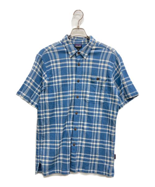 Patagonia（パタゴニア）Patagonia (パタゴニア) オーガニックコットンシャツ ブルー サイズ:Mの古着・服飾アイテム