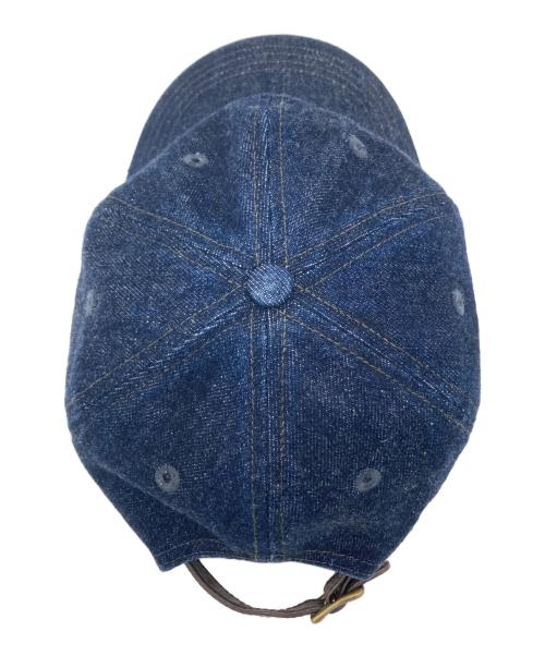 RRL（ダブルアールエル）RRL (ダブルアールエル) ランチ ロゴ デニム ボール キャップ インディゴ サイズ:FREEの古着・服飾アイテム