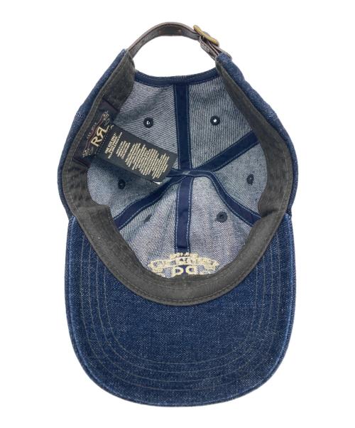RRL（ダブルアールエル）RRL (ダブルアールエル) ランチ ロゴ デニム ボール キャップ インディゴ サイズ:FREEの古着・服飾アイテム