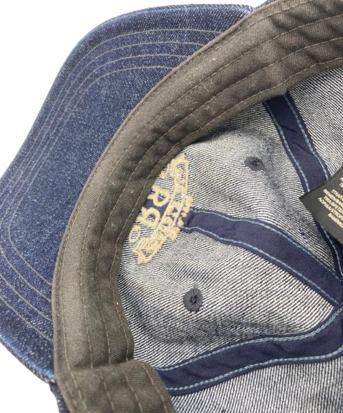 RRL（ダブルアールエル）RRL (ダブルアールエル) ランチ ロゴ デニム ボール キャップ インディゴ サイズ:FREEの古着・服飾アイテム