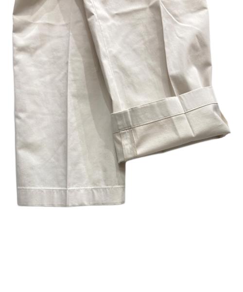 GIORGIO ARMANI（ジョルジョアルマーニ）GIORGIO ARMANI (ジョルジョアルマーニ) センタープレスパンツ ホワイト サイズ:Ⅼの古着・服飾アイテム