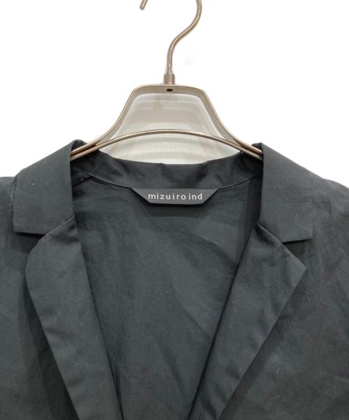 mizuiro-ind（ミズイロインド）mizuiro-ind (ミズイロインド) テーラードショートシャツ ブラック サイズ:表記なしの古着・服飾アイテム