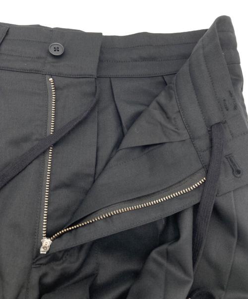 NOT CONVENTIONAL（ノットコンベンショナル）NOT CONVENTIONAL (ノットコンベンショナル) Tuck pleats hakama pant ブラック サイズ:2の古着・服飾アイテム