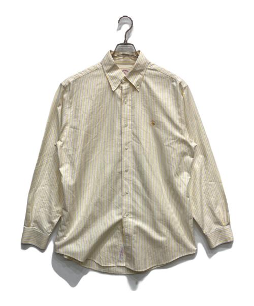 BROOKS BROTHERS（ブルックスブラザーズ）BROOKS BROTHERS (ブルックスブラザーズ) ストライプシャツ イエロー サイズ:Mの古着・服飾アイテム