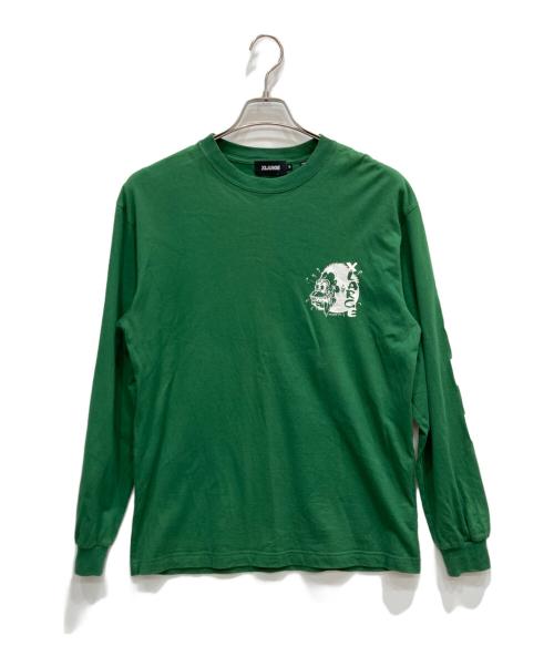X-LARGE（エクストララージ）X-LARGE (エクストララージ) ロングスリーブカットソー グリーン サイズ:Ⅿの古着・服飾アイテム