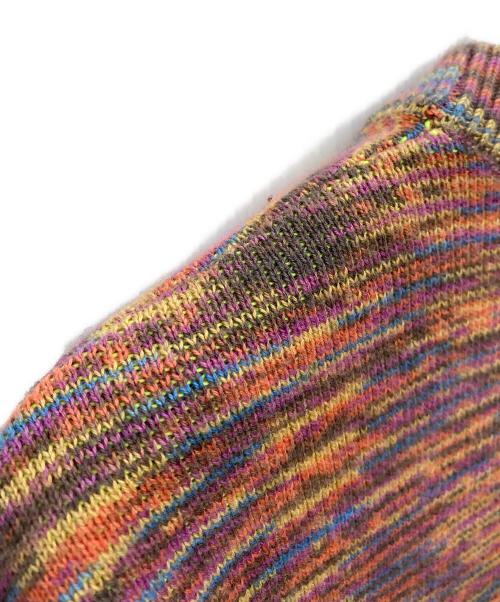 ARIES（アリーズ）ARIES (アリーズ) マルチカラーニット パープル サイズ:Sの古着・服飾アイテム