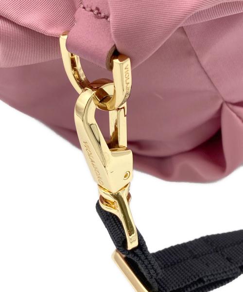 VIOLAd'ORO（ヴィオラドーロ）VIOLAd'ORO (ヴィオラドーロ) BIANCA 2wayトートバッグ ピンクの古着・服飾アイテム