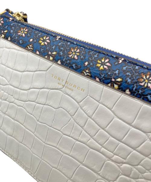 TORY BURCH（トリーバーチ）TORY BURCH (トリーバーチ) カラーブロックショルダーバッグ ブルーの古着・服飾アイテム