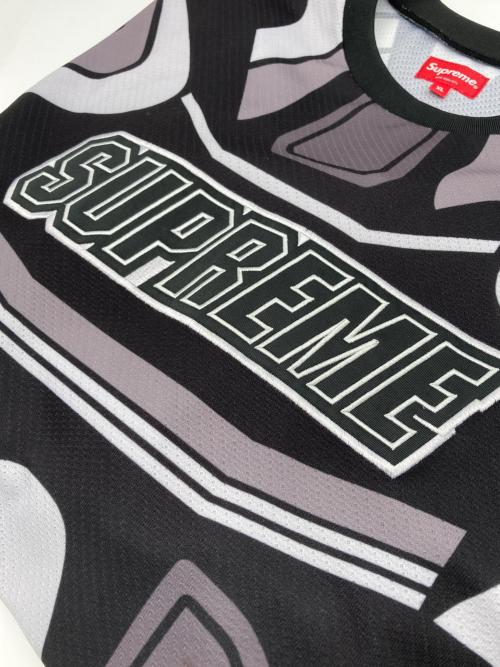 SUPREME（シュプリーム）Supreme (シュプリーム) Decals Moto Jersey ブラック サイズ:XLの古着・服飾アイテム