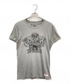 TRUE RELIGION×BUDDHA BRANDトゥルー レリジョン×ブッダ・ブランド）の古着「プリントTシャツ」｜グレー