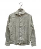 giannettoジャンネット）の古着「リネン混シャツ」｜カーキ