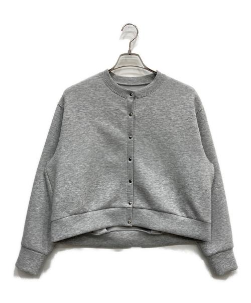UNFILO（アンフィーロ）UNFILO (アンフィーロ) スナップカーディガン グレー サイズ:Mの古着・服飾アイテム