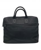 BOTTEGA VENETAボッテガベネタ）の古着「イントレチャート ブリーフケース」｜ブラック