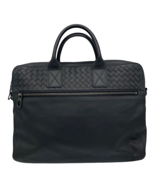 BOTTEGA VENETA（ボッテガベネタ）BOTTEGA VENETA (ボッテガベネタ) イントレチャート ブリーフケース ブラックの古着・服飾アイテム