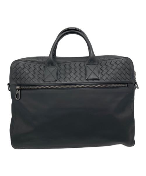 BOTTEGA VENETA（ボッテガベネタ）BOTTEGA VENETA (ボッテガベネタ) イントレチャート ブリーフケース ブラックの古着・服飾アイテム