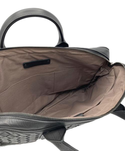 BOTTEGA VENETA（ボッテガベネタ）BOTTEGA VENETA (ボッテガベネタ) イントレチャート ブリーフケース ブラックの古着・服飾アイテム