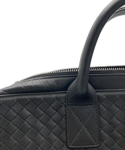 BOTTEGA VENETA（ボッテガベネタ）BOTTEGA VENETA (ボッテガベネタ) イントレチャート ブリーフケース ブラックの古着・服飾アイテム